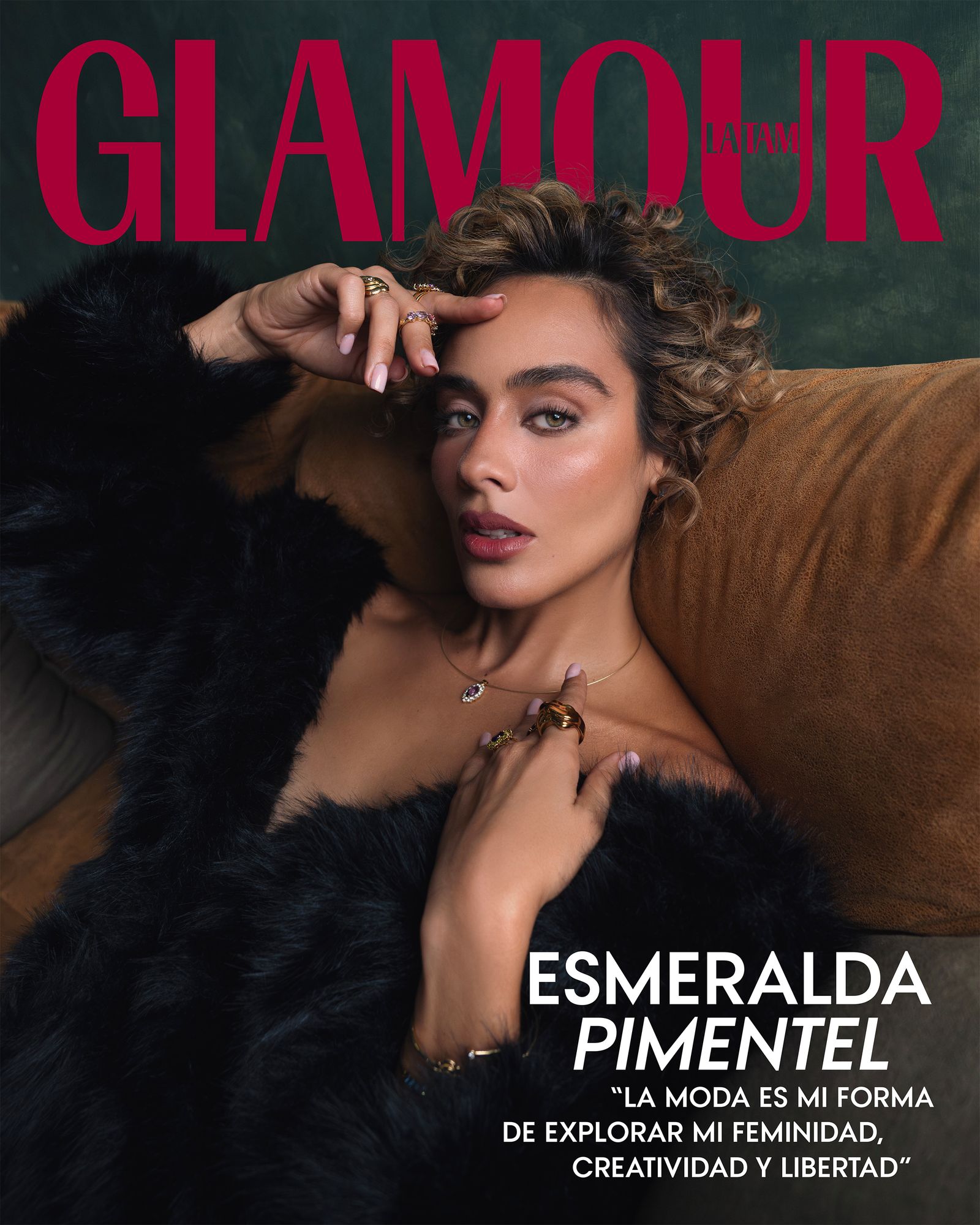 Esmeralda Pimentel entrevista de portada de Glamour México y Latinoamérica en diciembre 2025