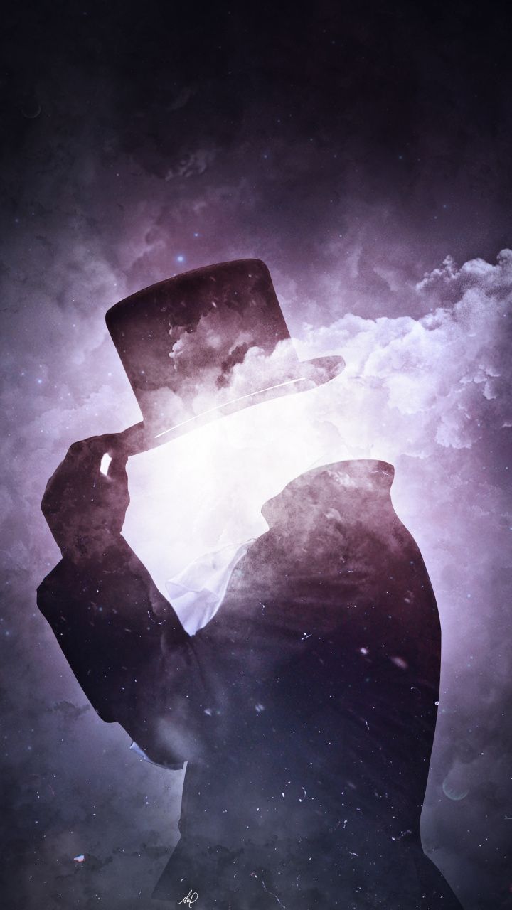 Fantasy, Hollow man, surreal, smoke, dark, artwork, 720x1280 wallpaper