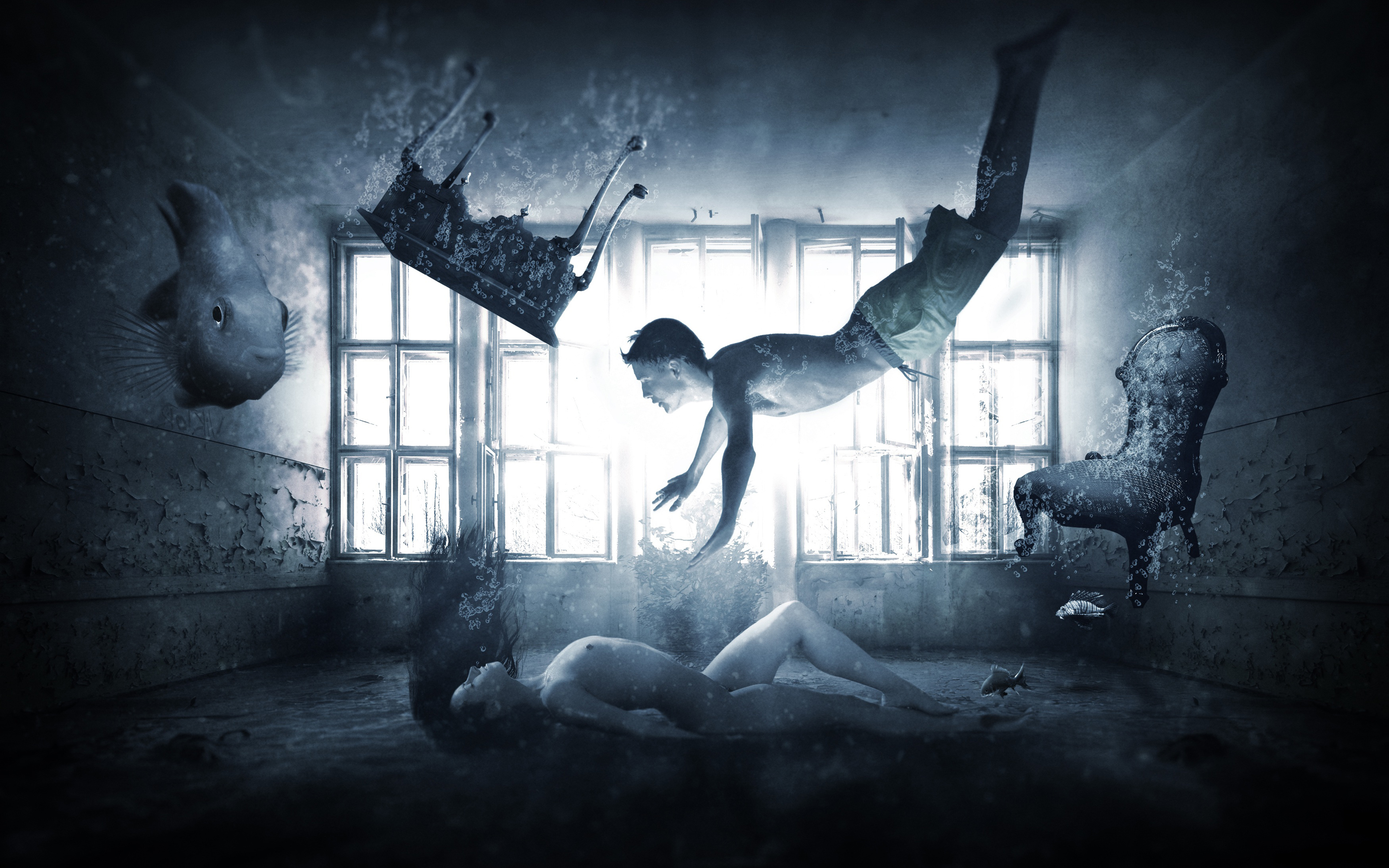 Underwater Surreal 4K Wallpaper