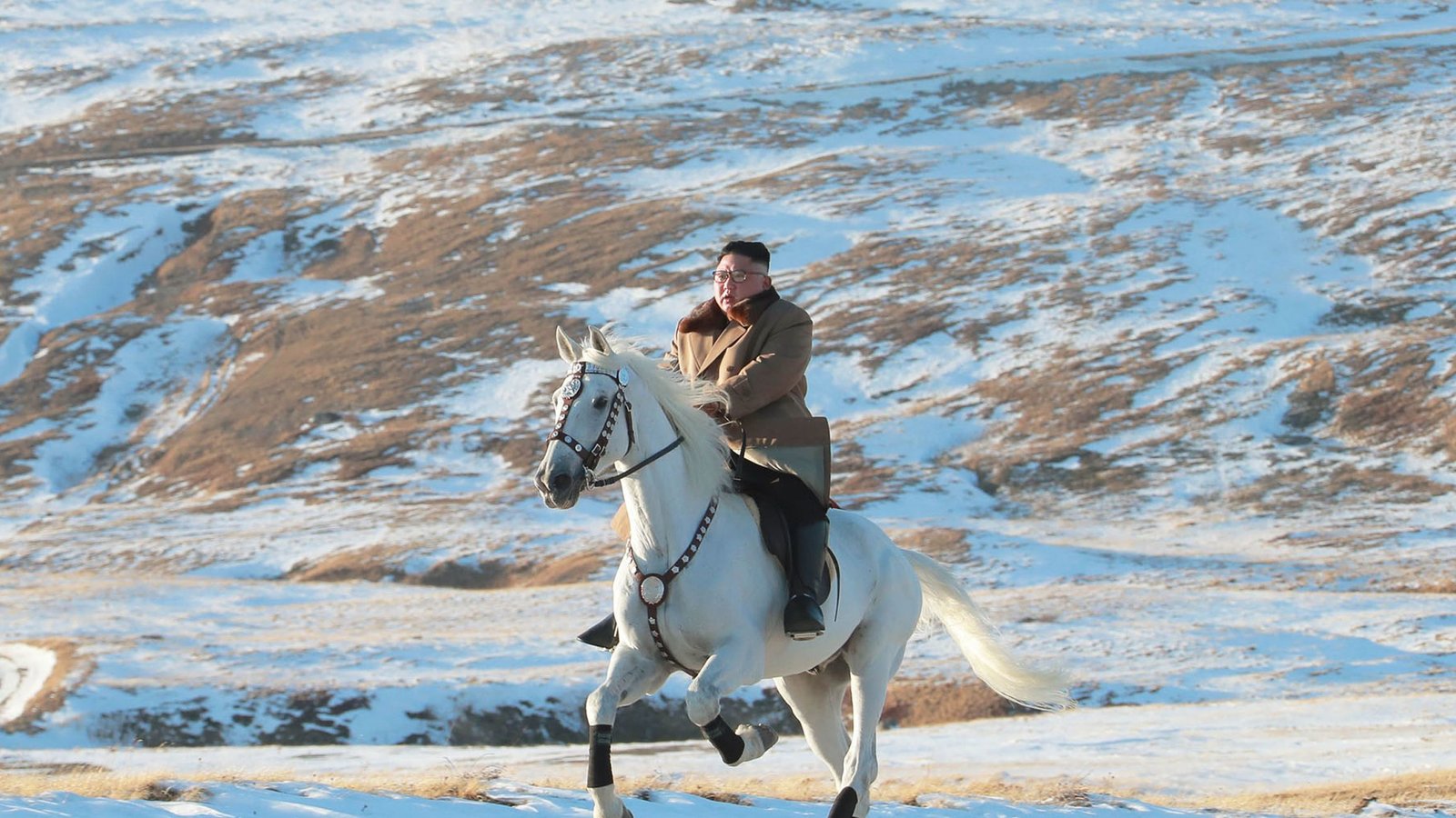 These Sure Are Photo Of Kim Jong Un On A Horse
