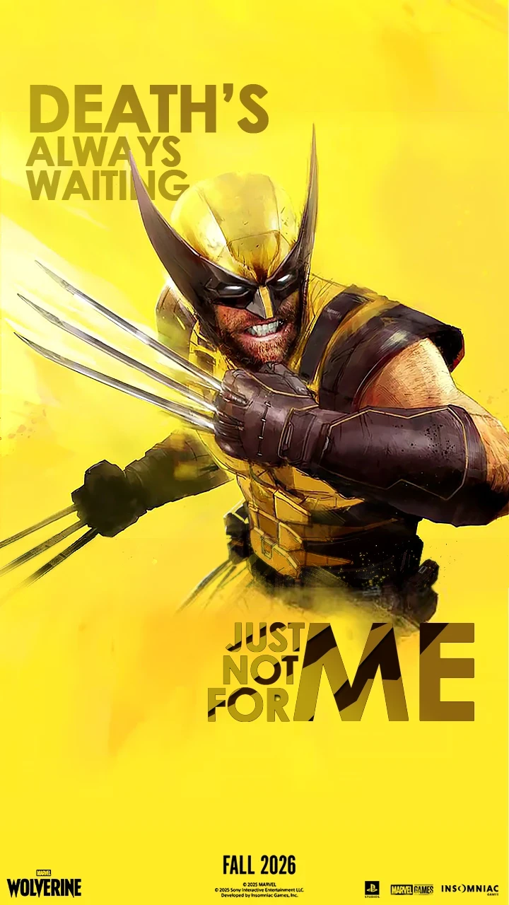 Marvel's Wolverine PS5 title Cover Art Mobile Wallpaper