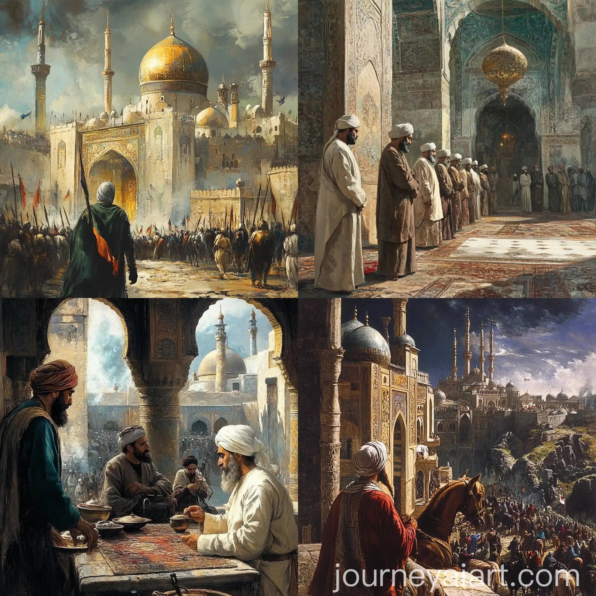 Free Islamic History Midjourney AI image. Journey AI Art