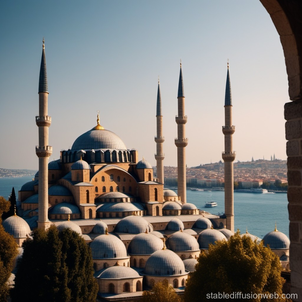 Islamic Golden Age in Istanbul. Stable Diffusion Online