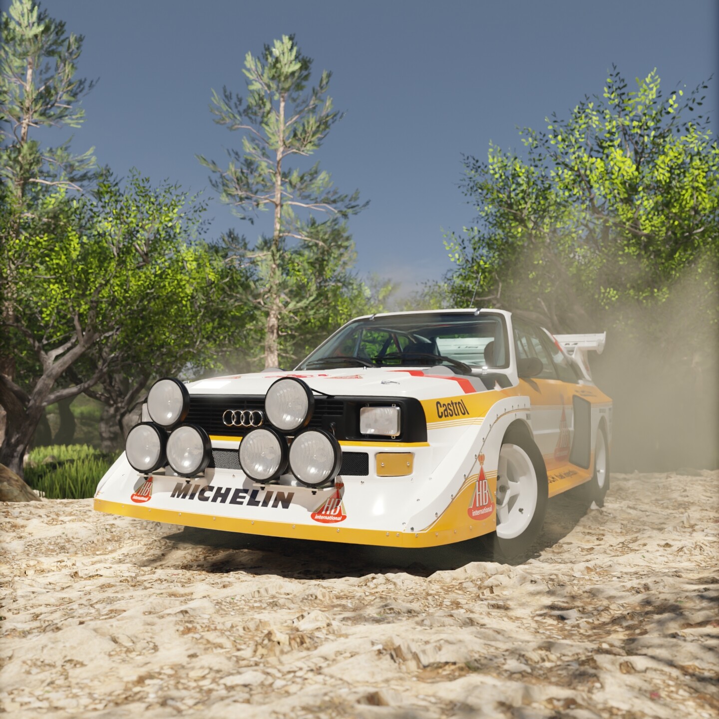 Audi Quattro S1 Rally Loop Animation