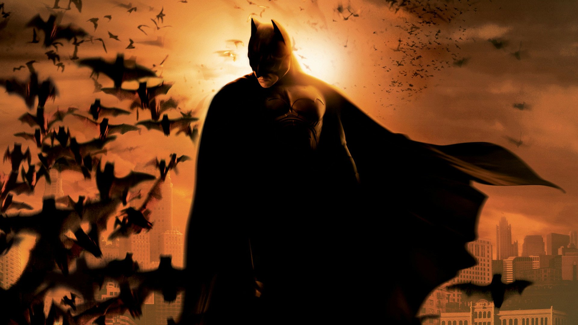 Batman Begins HD Wallpaper: Rise of the Dark Knight in Gotham's Shadows