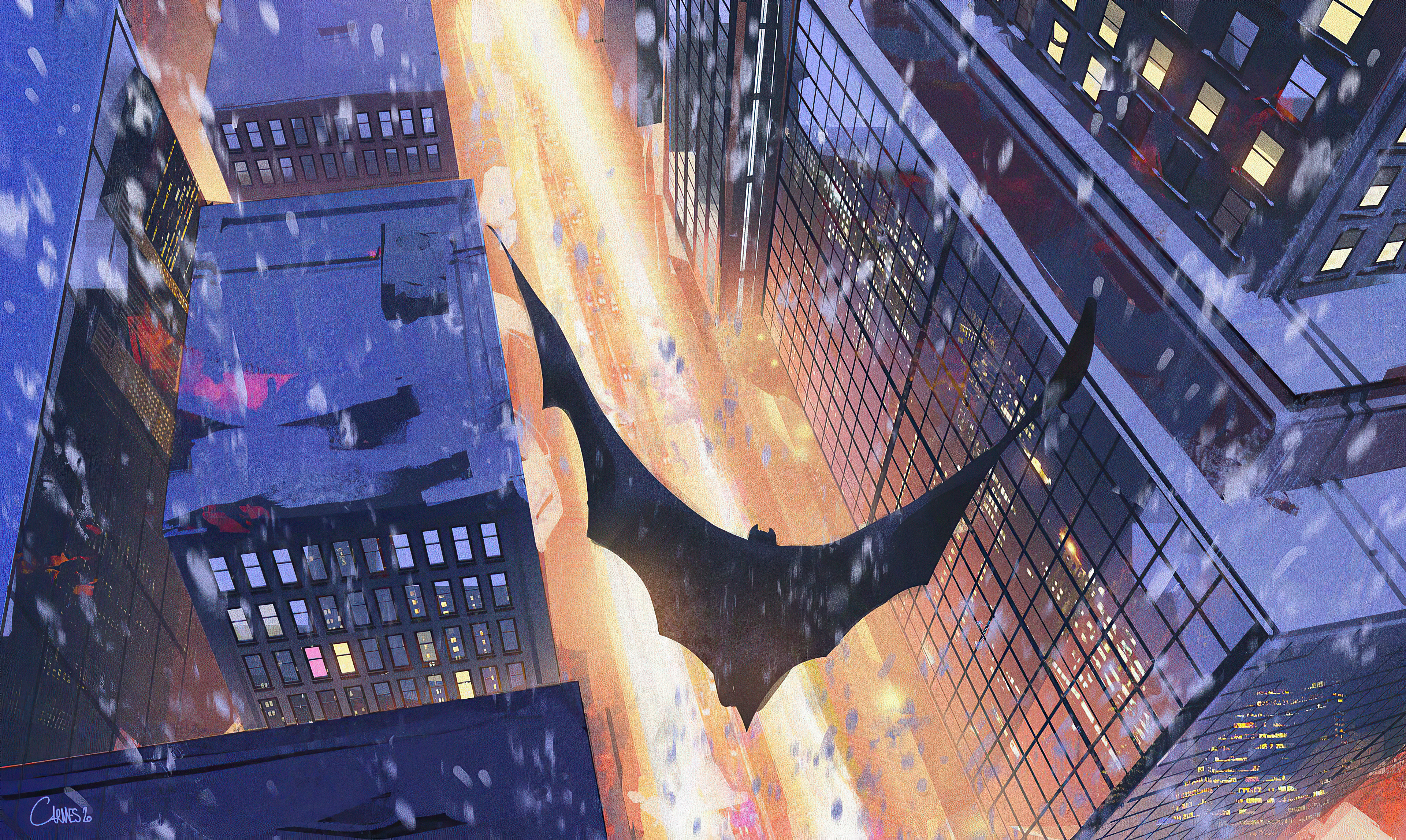 Download Gotham City DC Comics Comic Batman 4k Ultra HD Wallpaper