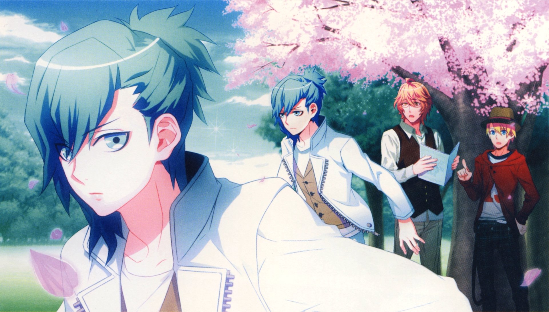 Uta No Prince Sama 4K, Kurusu & Mikaze Under Sakura