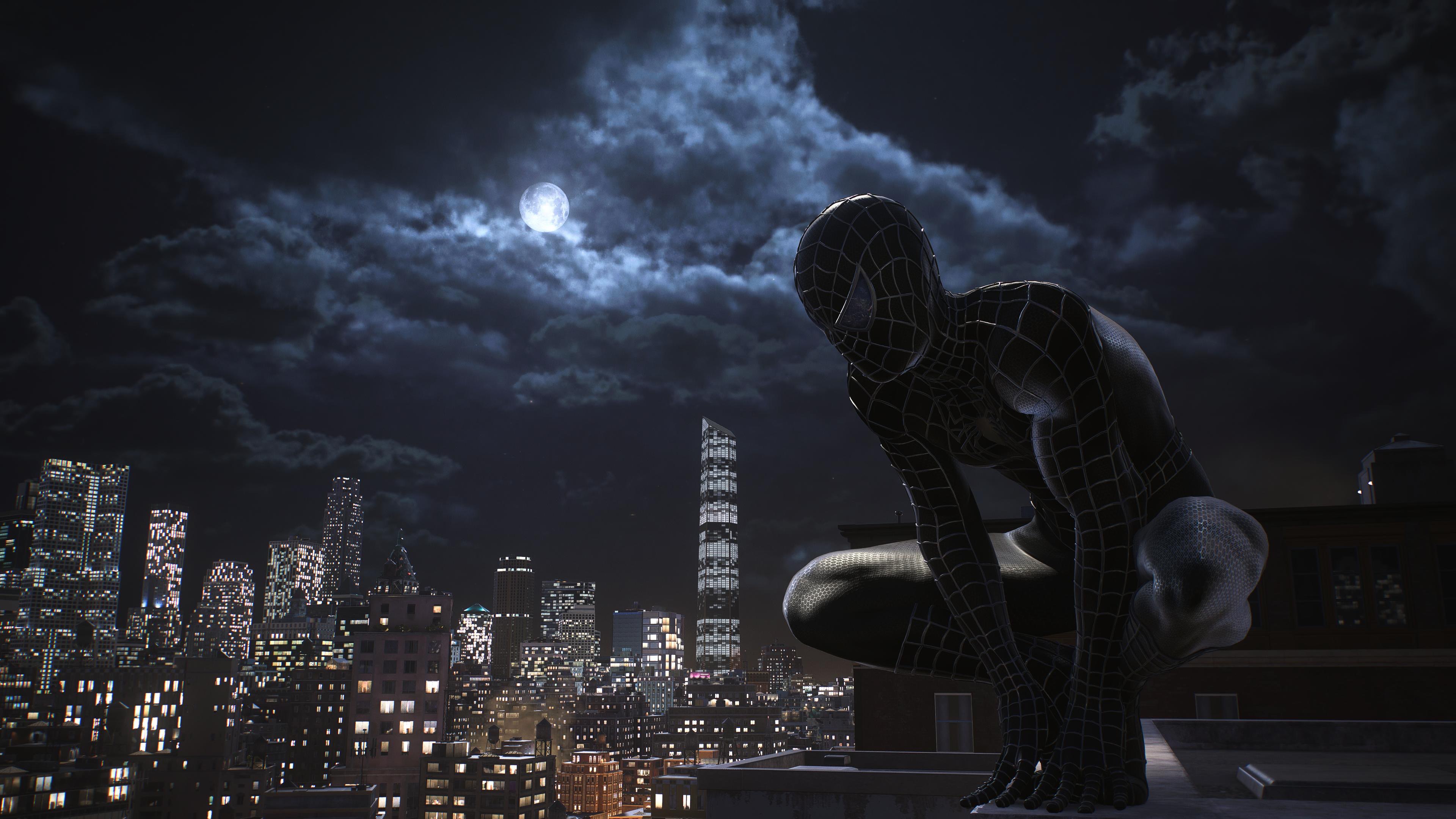 Spiderman Black suit 4K PS5