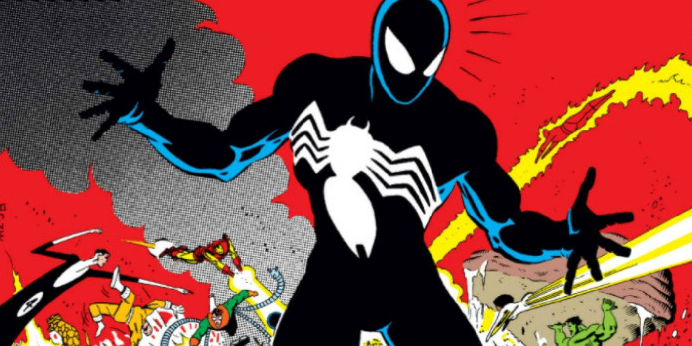 Download Black Spiderman On Marvel Comics Wallpaper