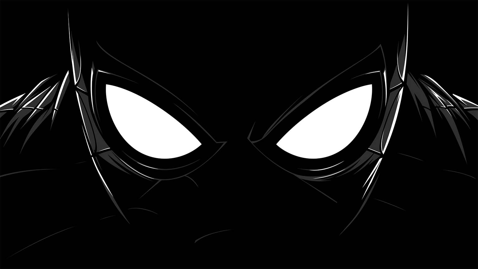 Spider Man Glowing Eyes Black Mask Desktop Wallpaper 4K & HD