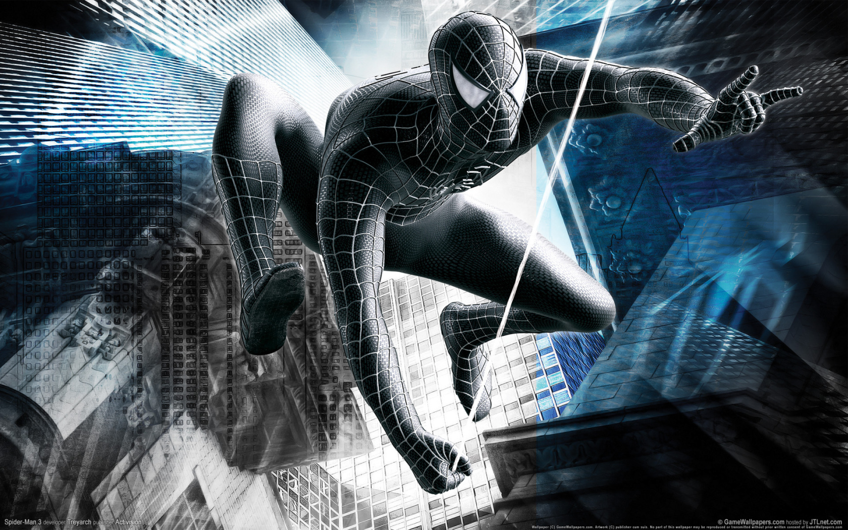 The black Spiderman Desktop wallpaper 1680x1050