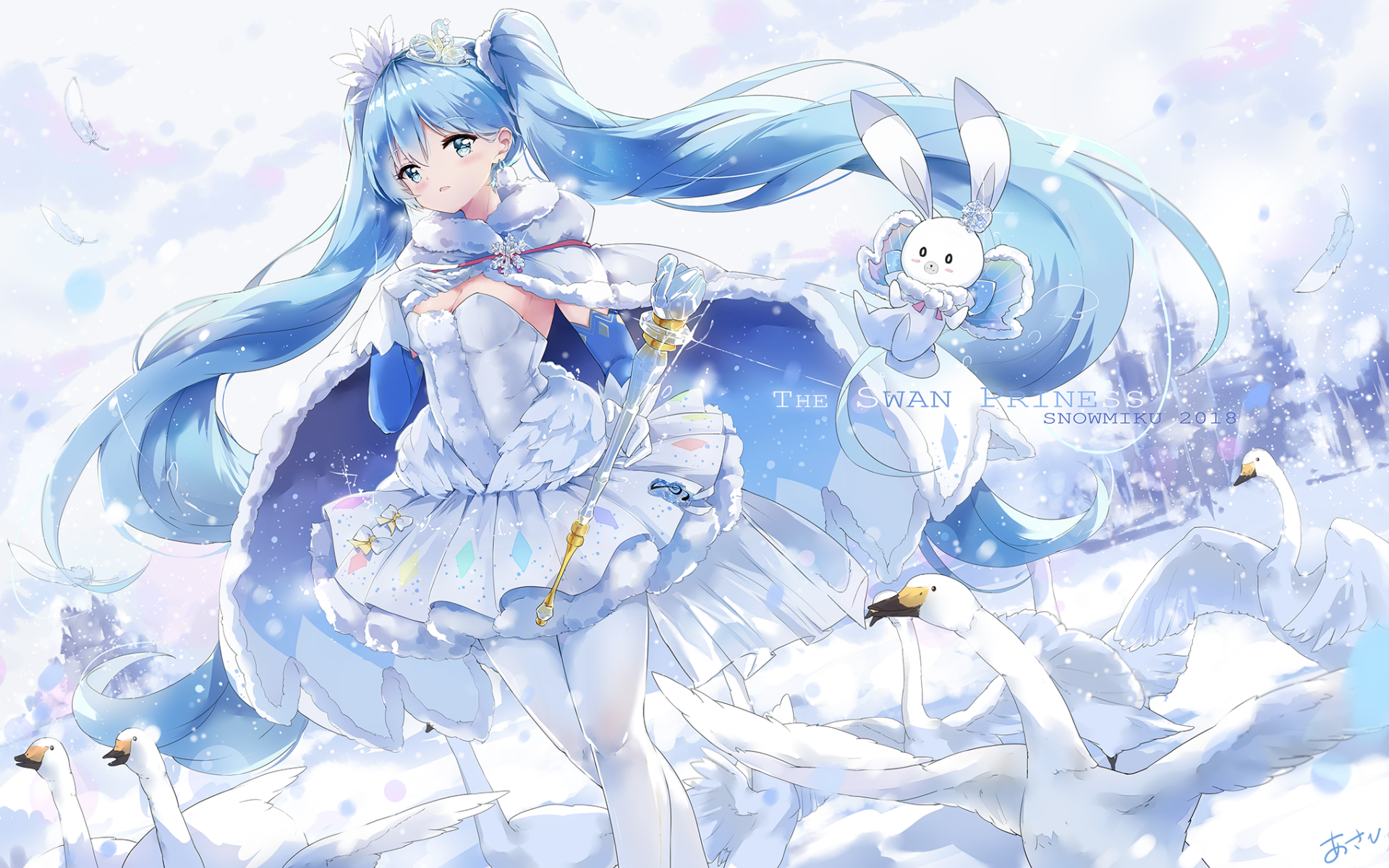 Hatsune Miku Winter Wonderland HD Anime Vocaloid Wallpaper