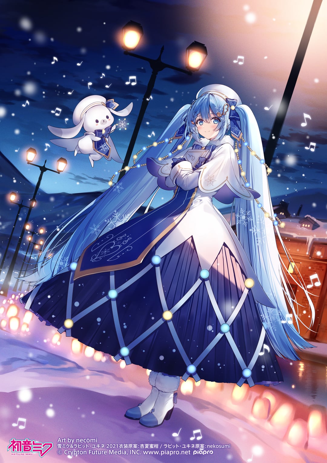SNOW MIKU 2021 Main Visual revealed! Artist is necömi!