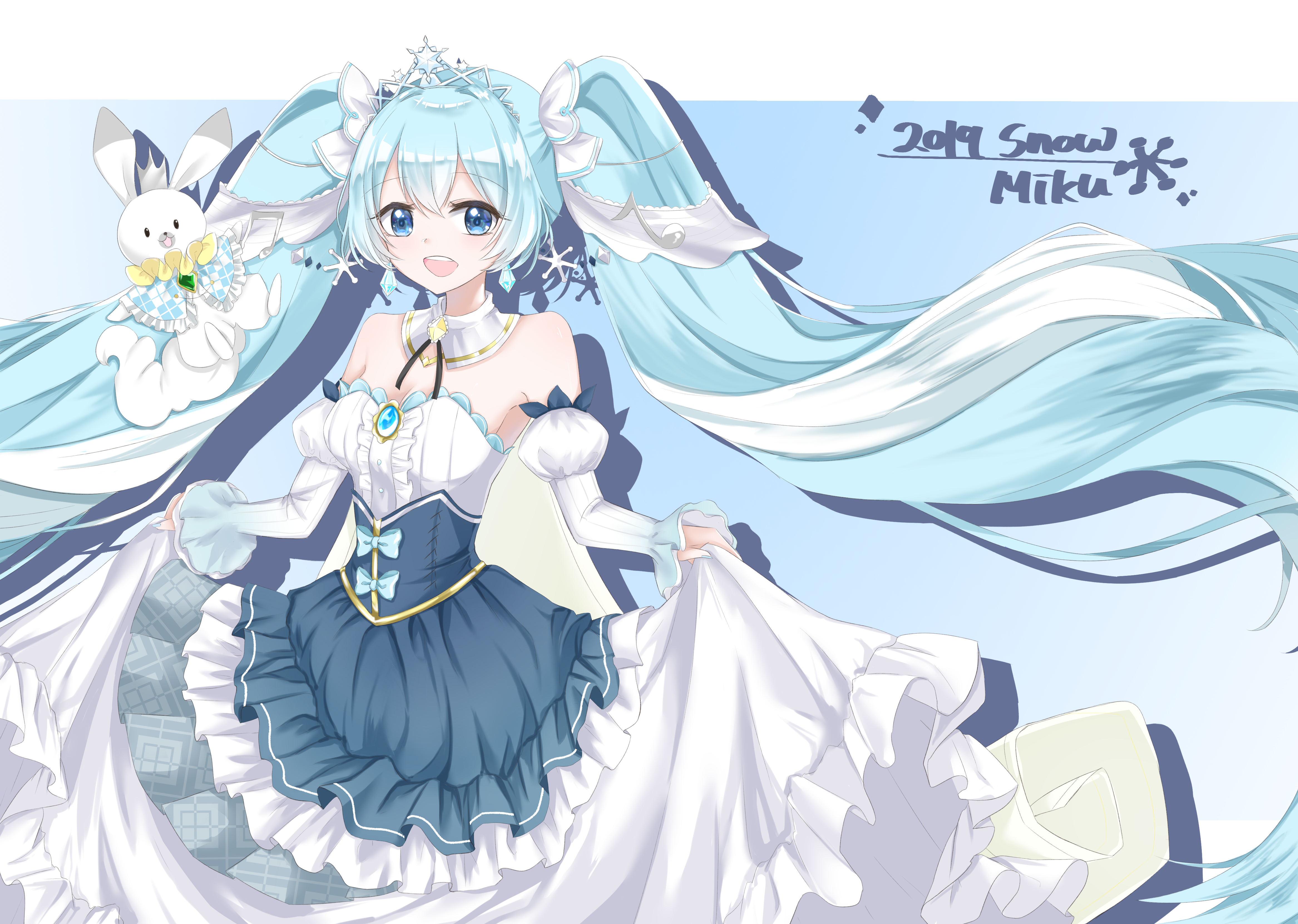 snow miku 2019 by 세리아[セリア]. Vocaloid wallpaper. My Little Wallpaper are Magic