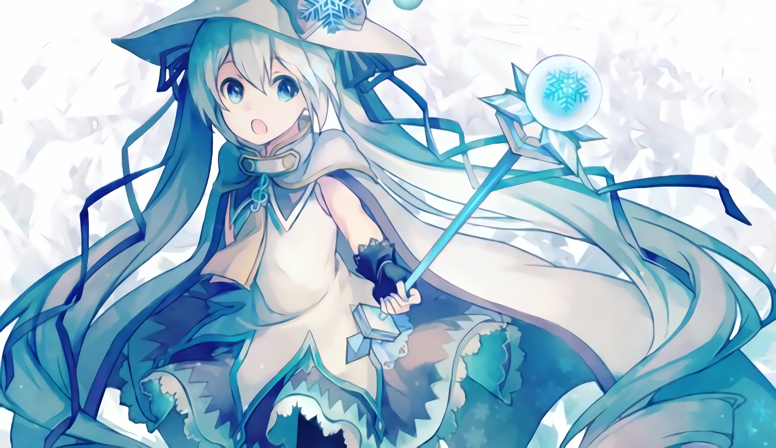 Hatsune Miku Winter Charm HD Wallpaper