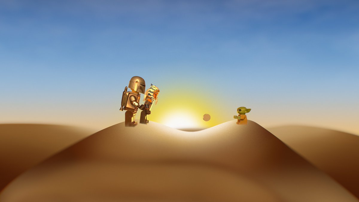 Grogu Training #starwars #starwarslego #lego #minifigures #grogu # mandalorian #themandalorian #mando #ahsoka #wallpaper #minimal k #uhd