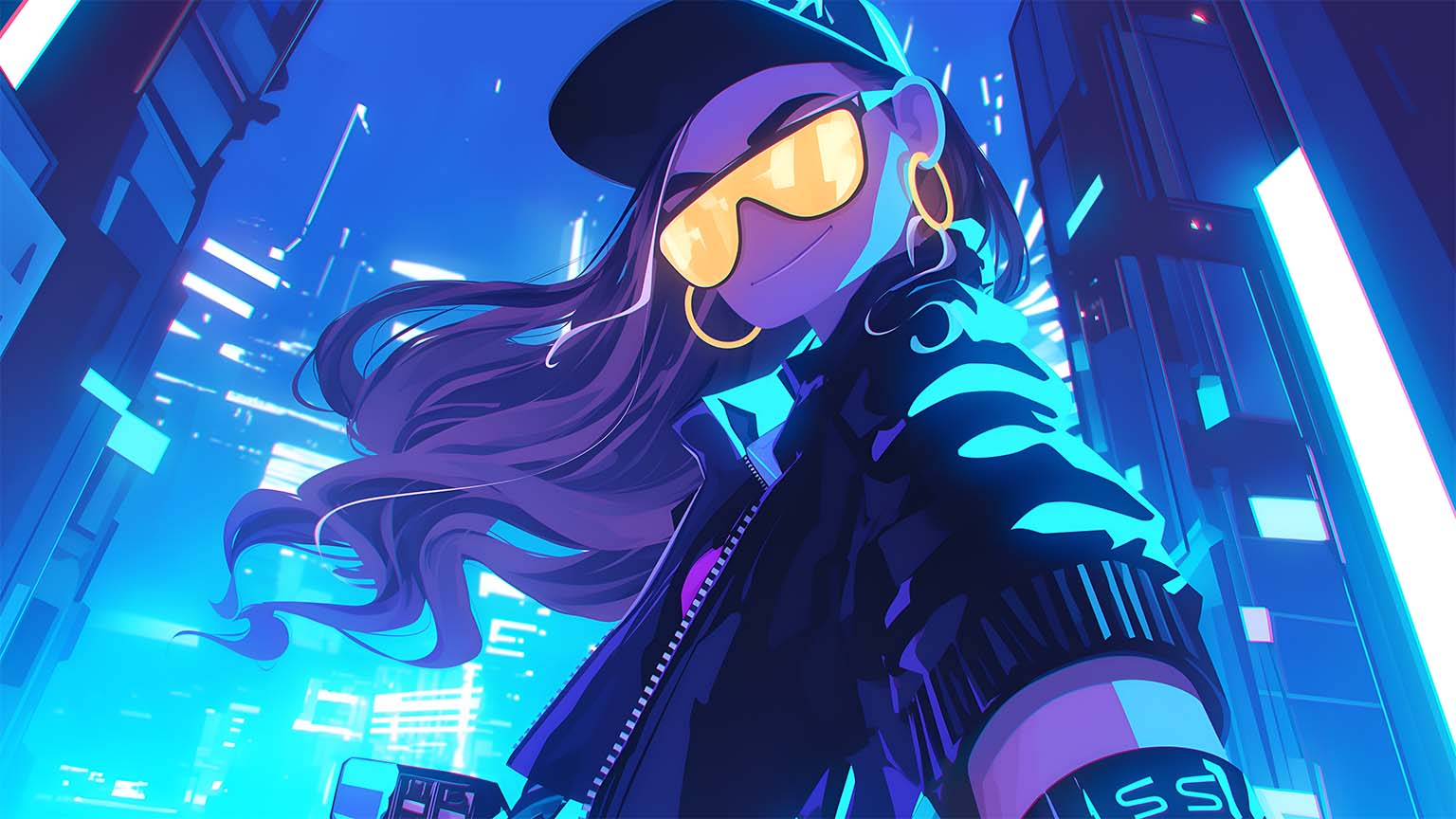 Roblox DTI Cyberpunk Street Style Girl Desktop Wallpaper 4K