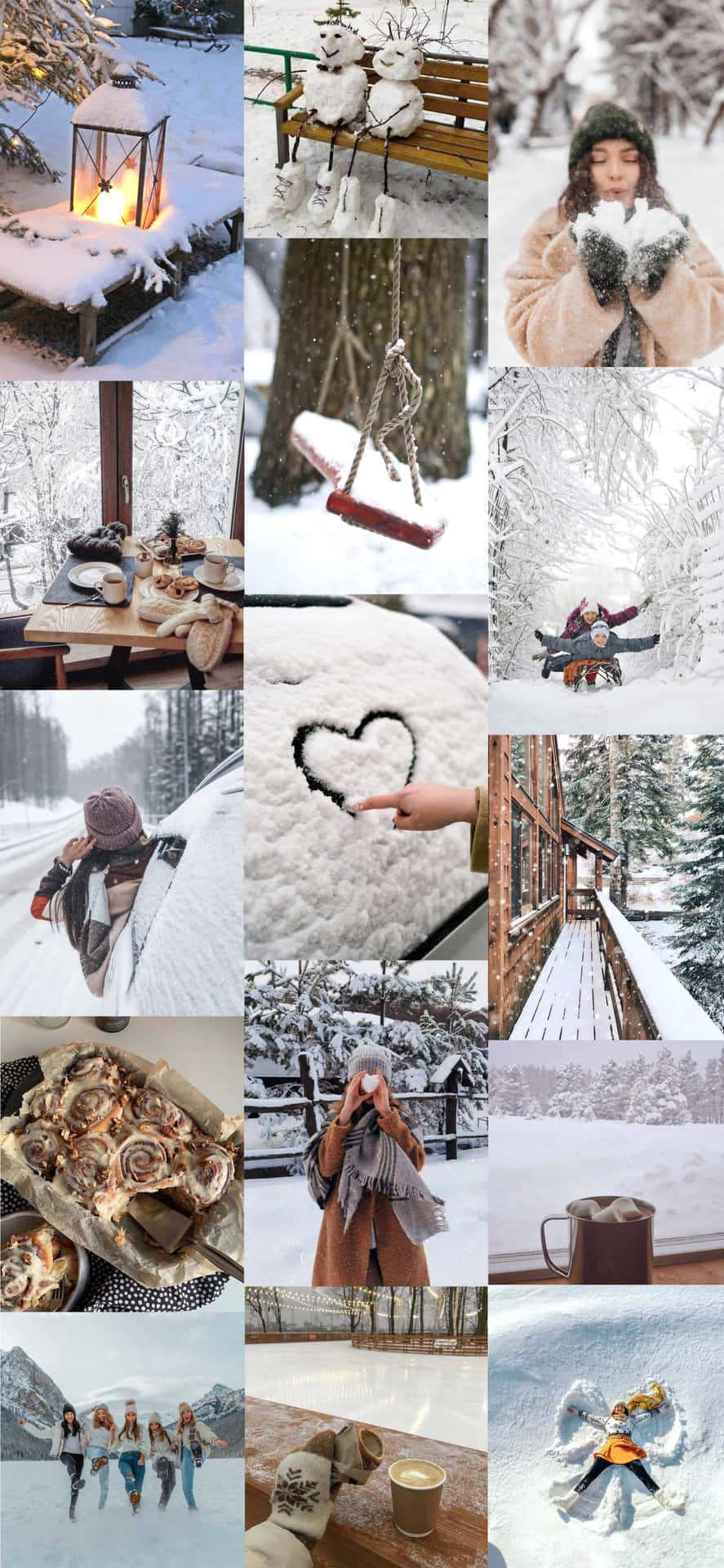 Download Create your own winter wonderland with a beautiful collage. Wallpaper