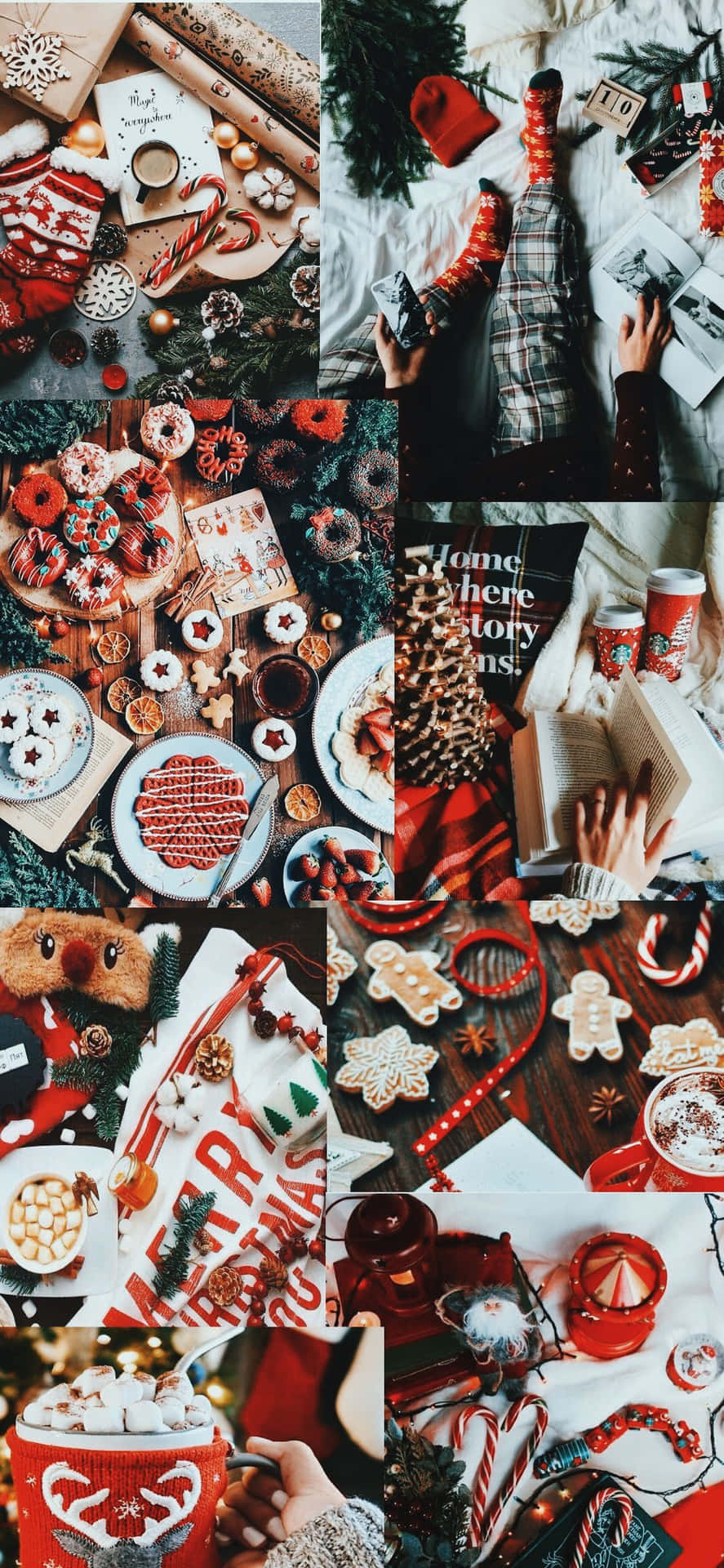 Download Aesthetic Winter Collage Wallpaper