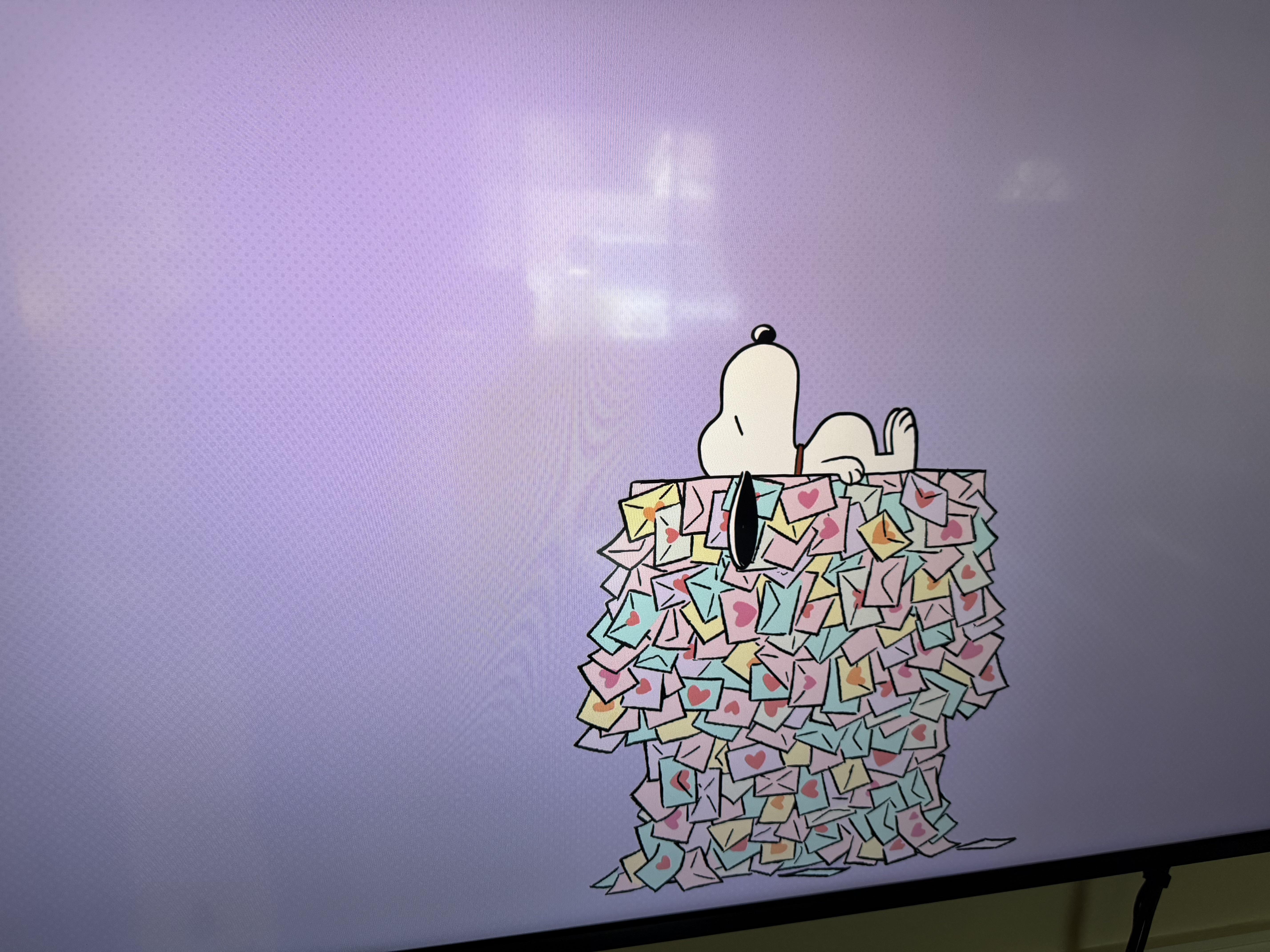 Snoopy screensavers on Valentine's Day