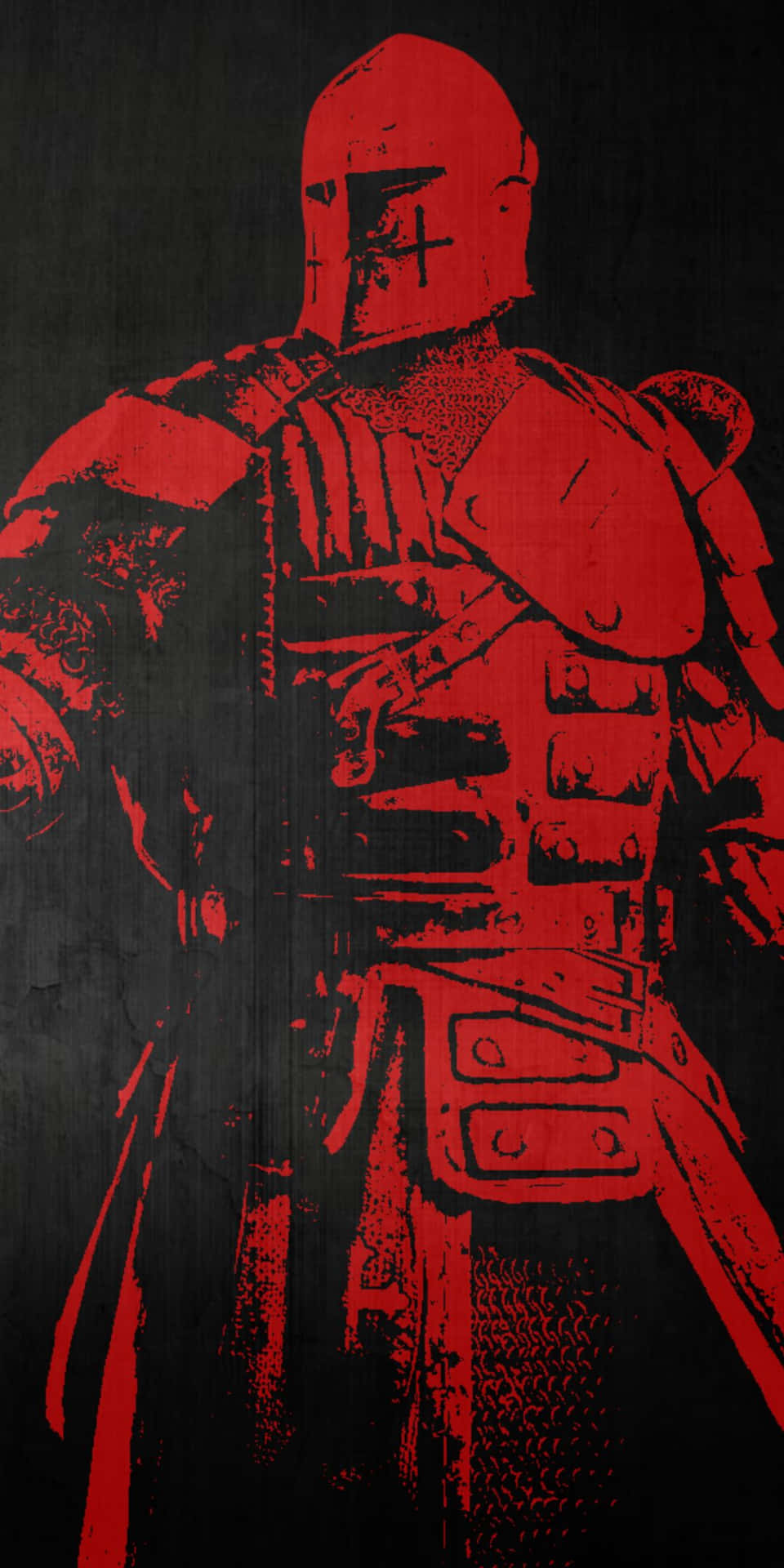 Download Minimalist Pixel 3 For Honor Red Knight Digital Art Background