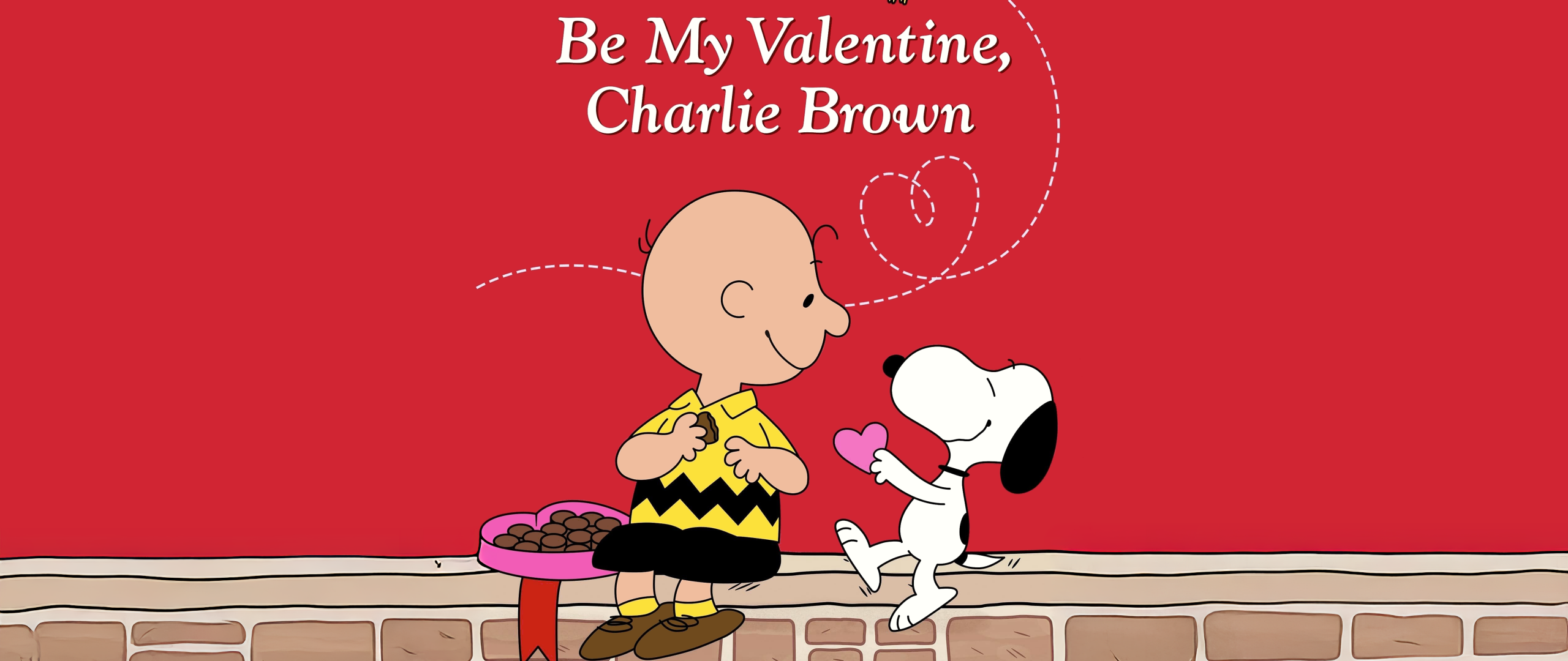 Be My Valentine Wallpaper 4K, Charlie Brown, Peanuts, Snoopy