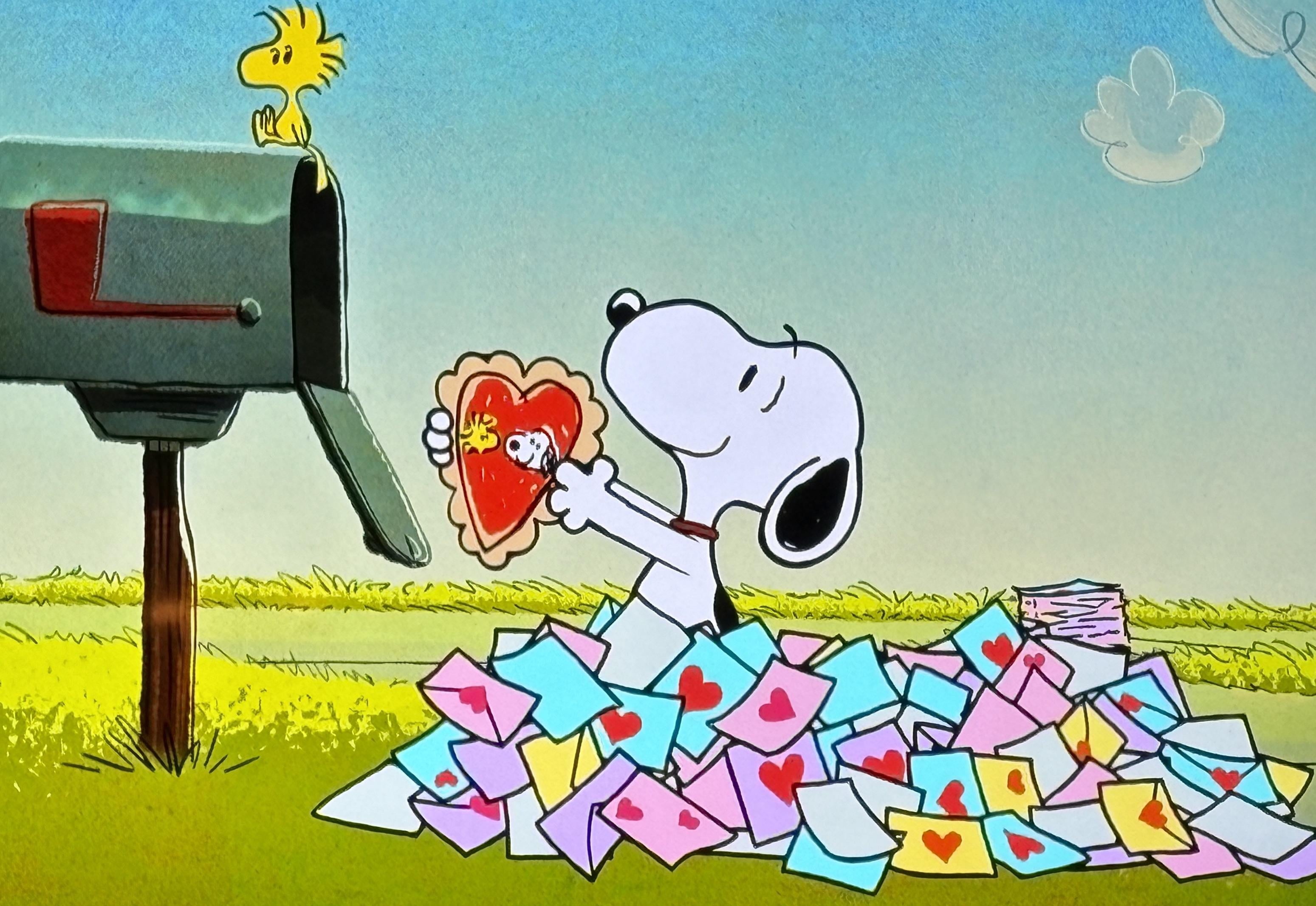 Snoopy screensavers on Valentine's Day