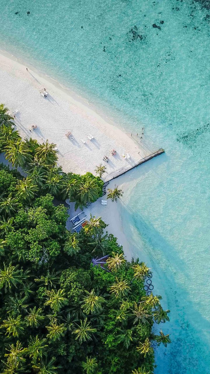 Maldives, island, tropical, aerial view, beach, 720x1280 wallpaper. Paisajes, Fotografía, Fotos para pantalla