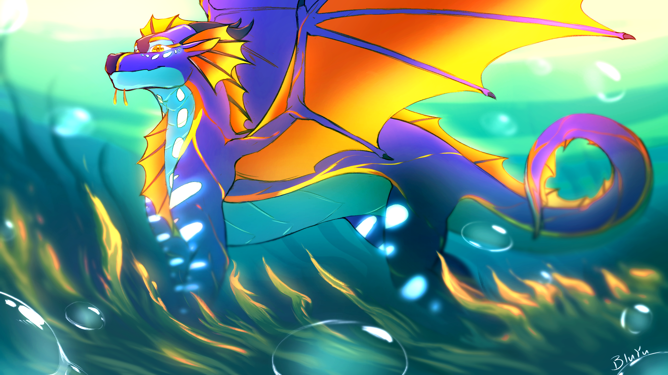 Seawing Rainwing Boy By Durza - Fur Affinity [dot] Net