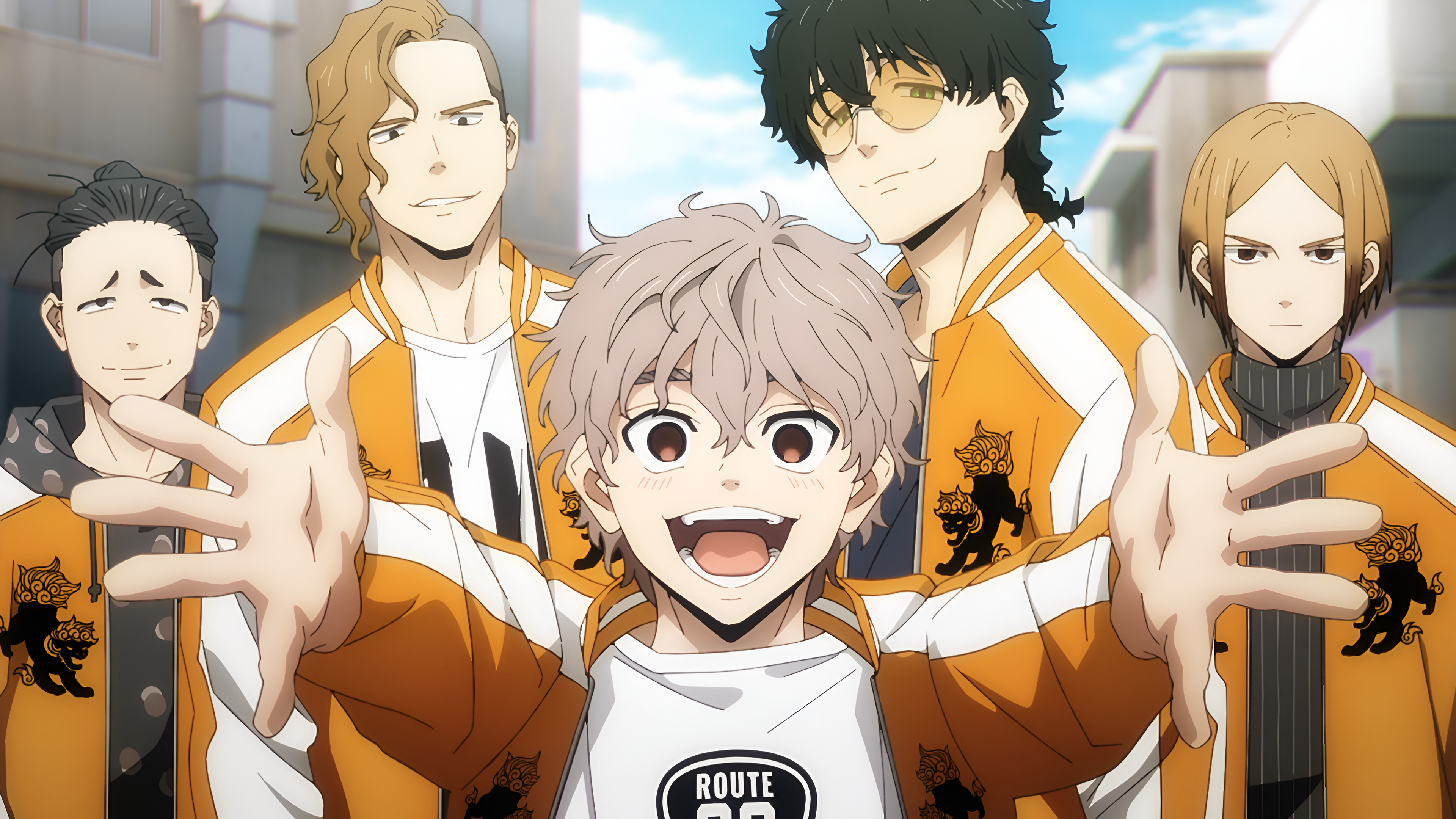 4K Ultra HD Anime Wallpaper: Choji Tomiyama & Wind Breaker Crew