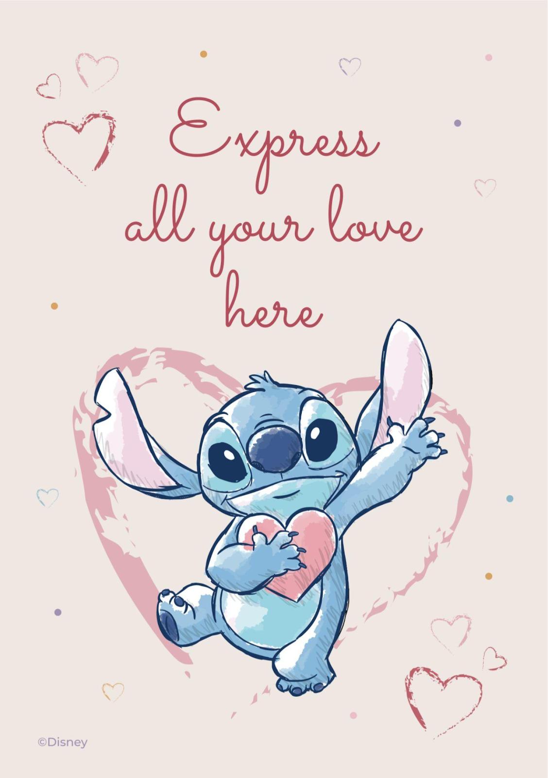 Stitch Valentine's Day Card Presentation