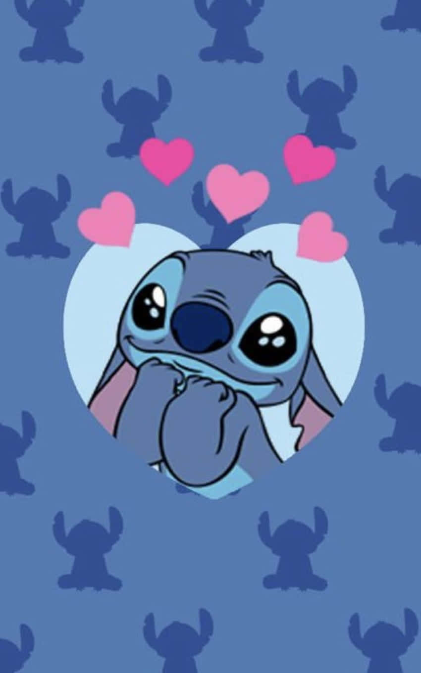 Download Stitch_ Valentines_ Day_ Heart_ Background Wallpaper