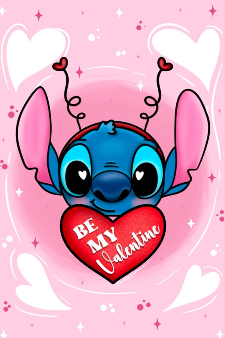 Cute Stitch Valentine/ Be My Valentine