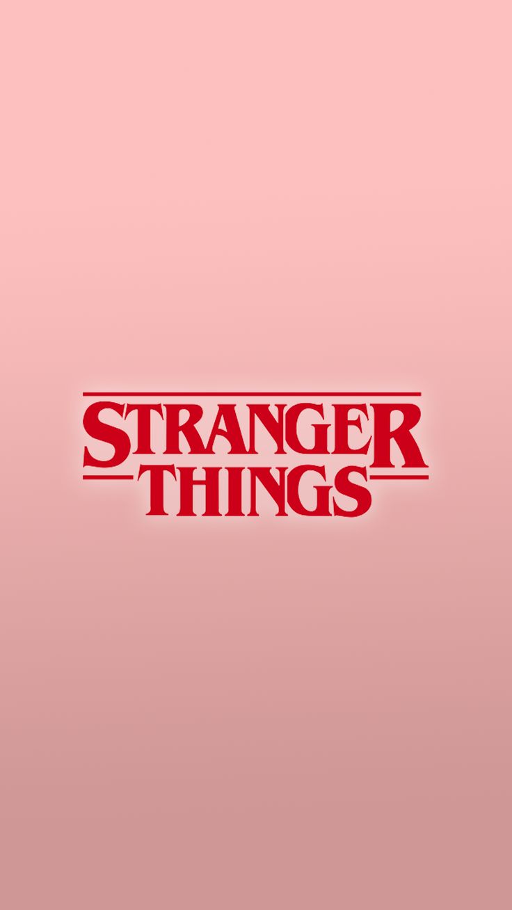 Stranger things pink wallpaper