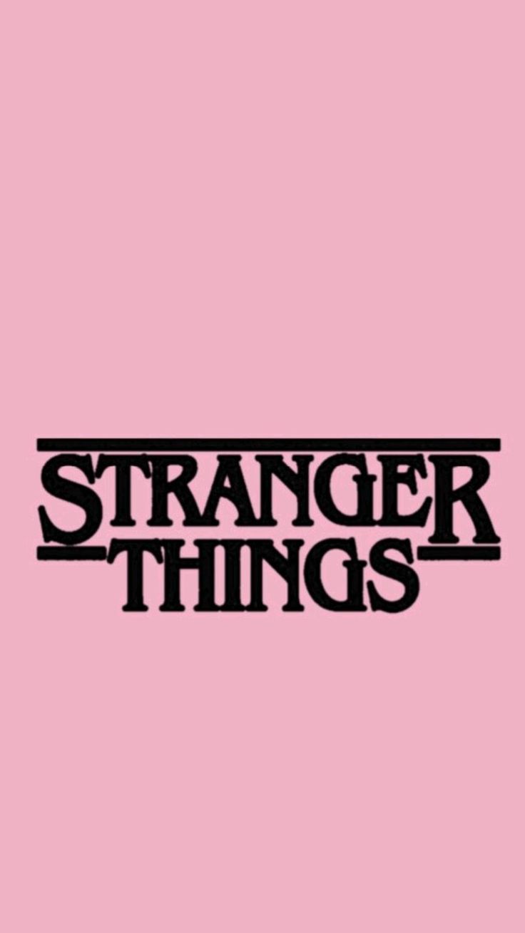 Strange Things Pink Wallpaper
