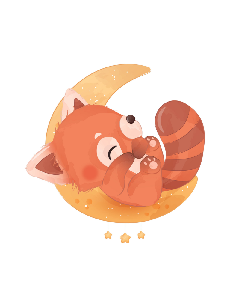 Cute fox Wallpaper 4K, Illustration, White background