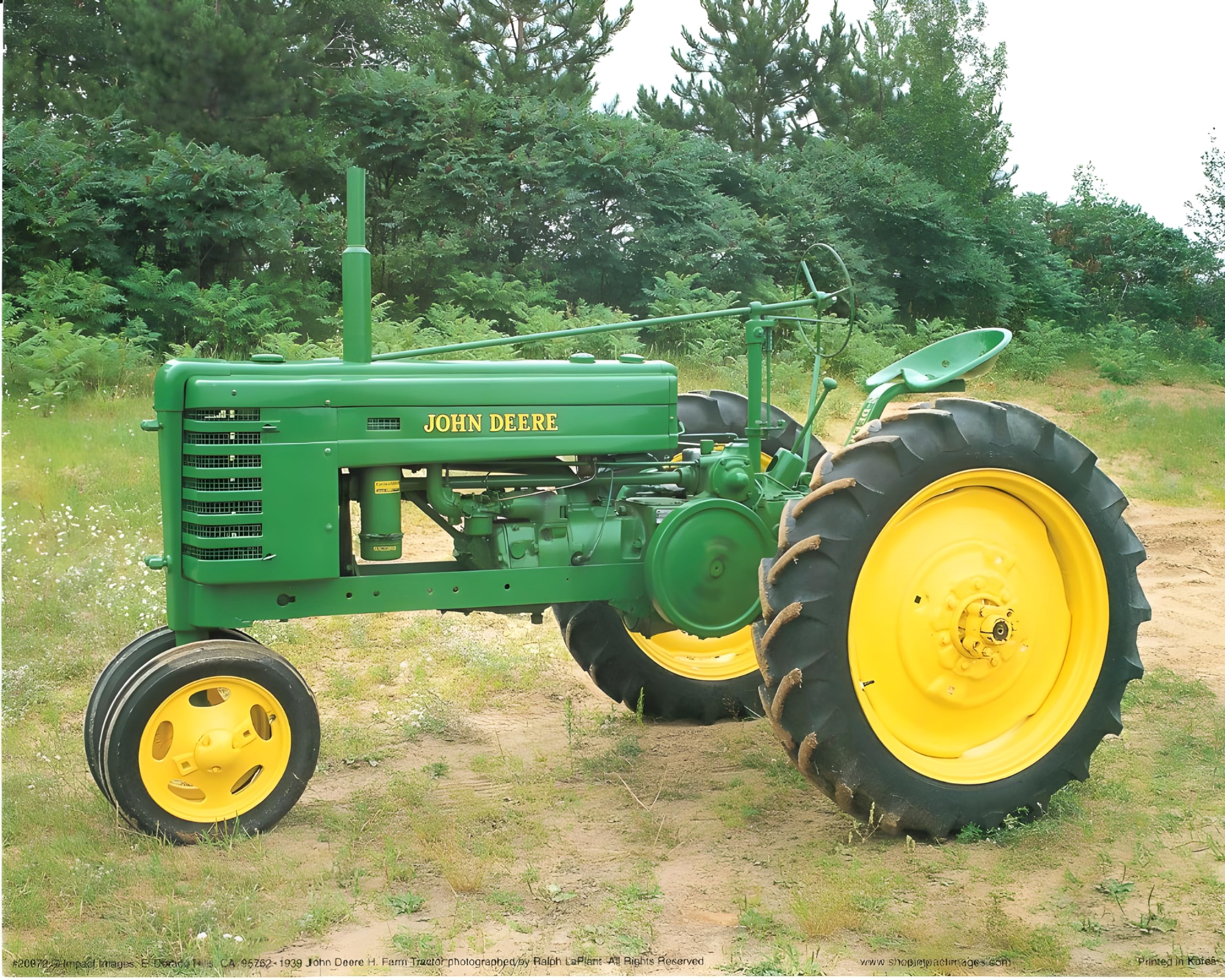 Wall Decor 1939 Vintage John Deere Tractor Picture Art Print Posters (16x20): John Deere Home Decor: Posters & Prints
