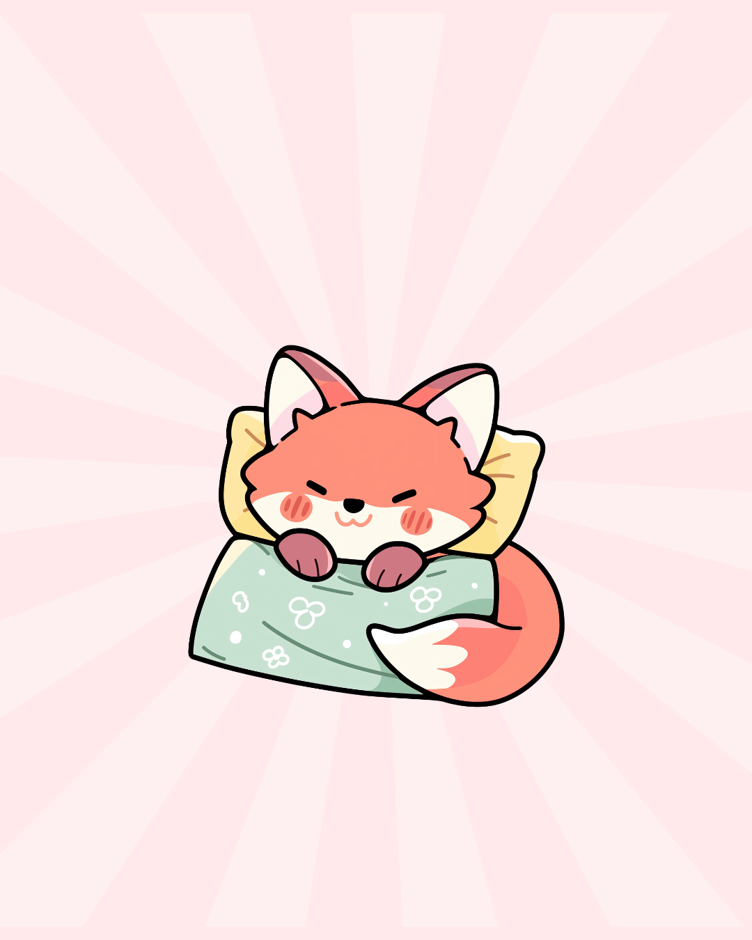 Kawaii Sleepy Fox