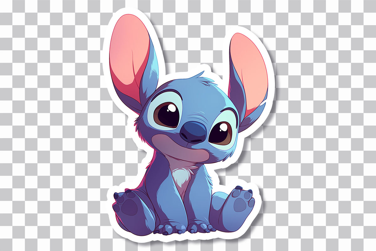 Stitch Chibi Cute PNG Sticker Download Cute Clipart