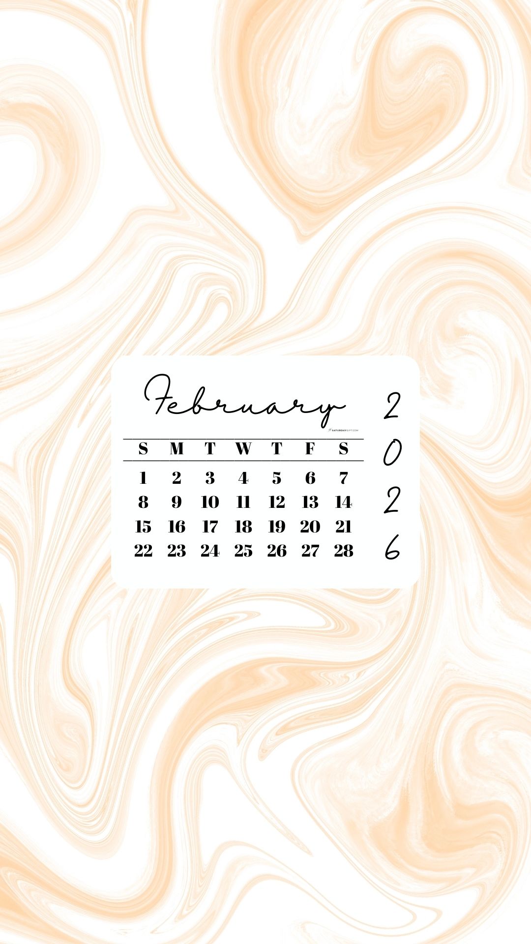 February Phone Wallpaper