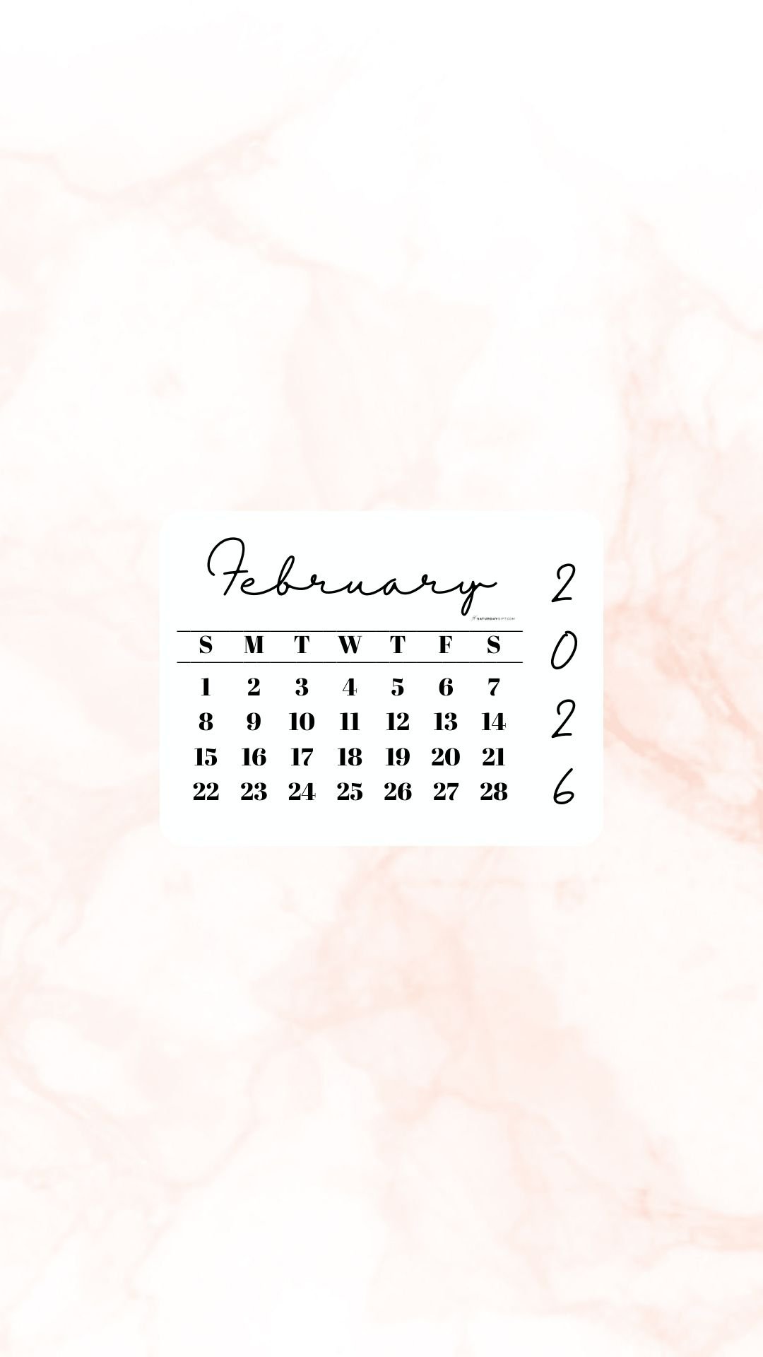 February Phone Wallpaper