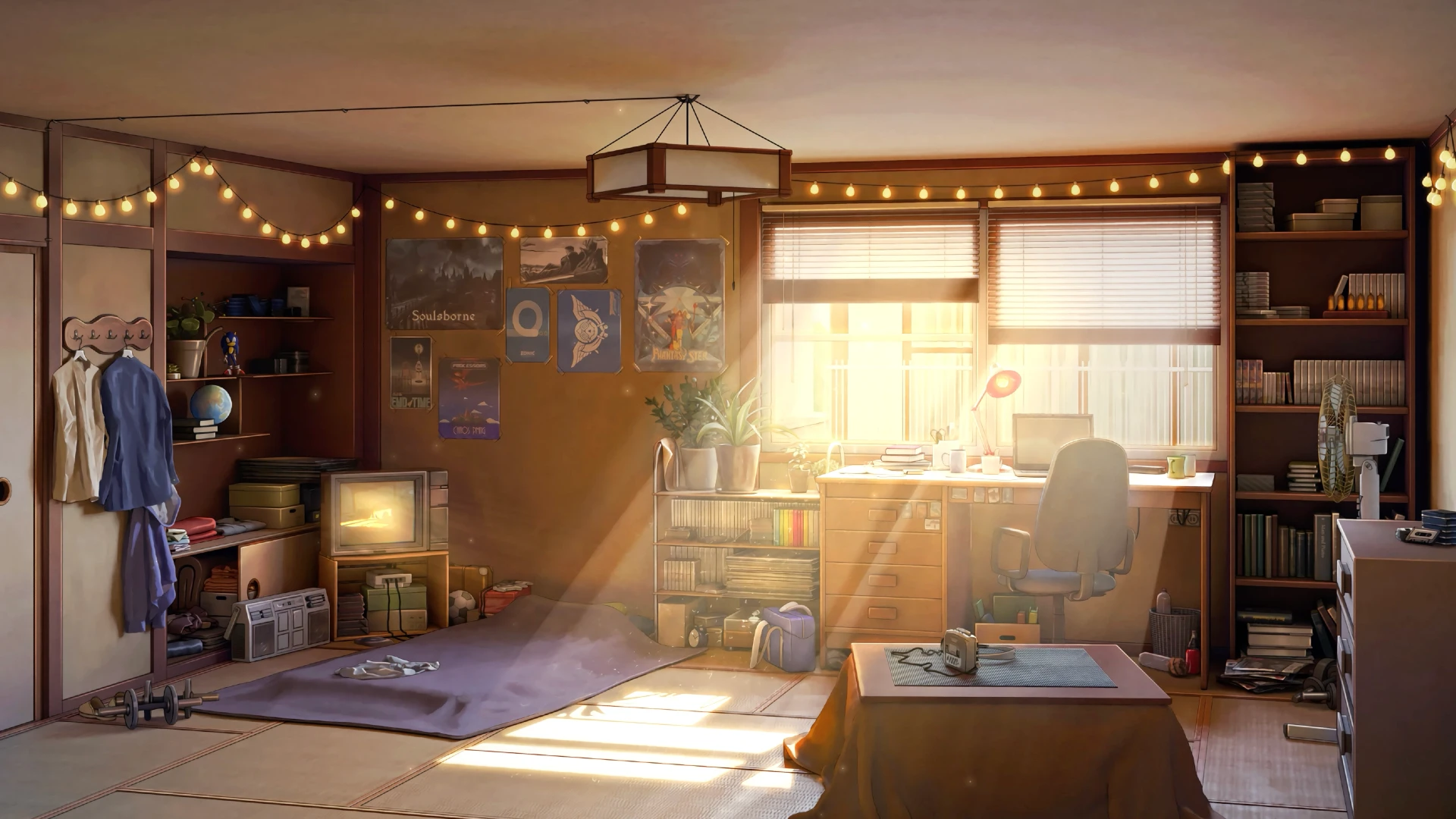 Cozy Anime Room 4K Live Wallpaper