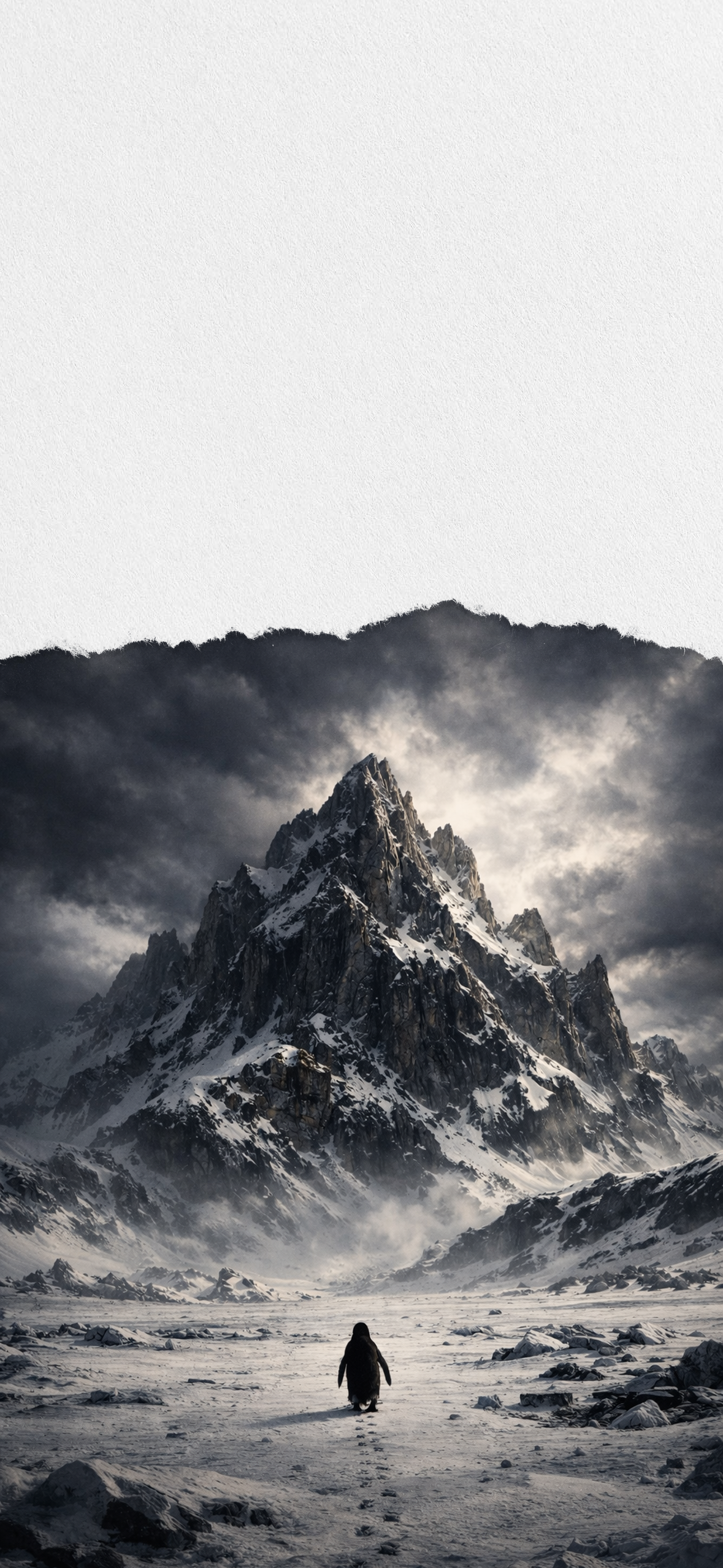 Penguin nihilist Mountain 4K Wallpaper