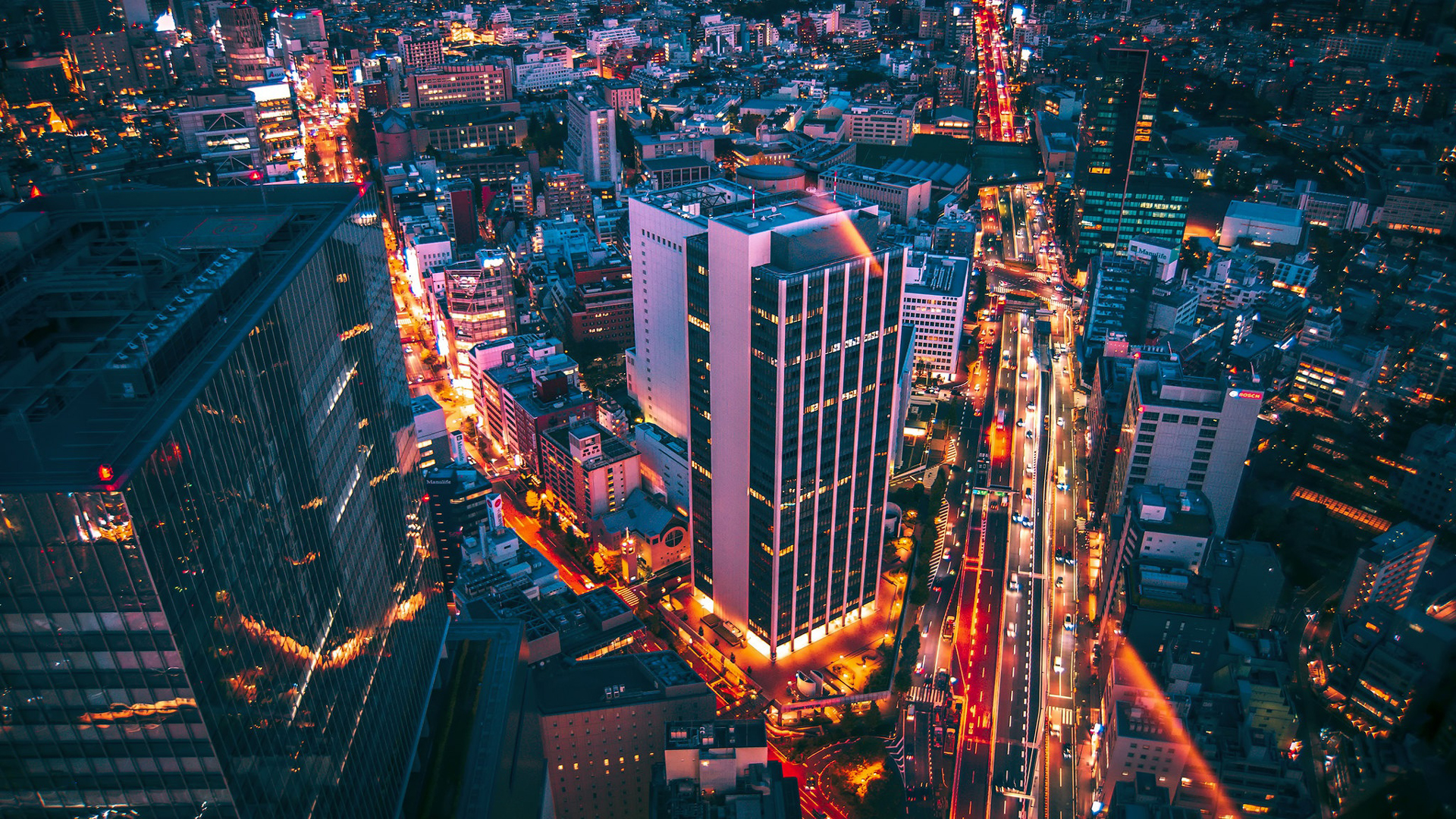 Building City Japan Tokyo During Nighttime HD Travel Wallpaper