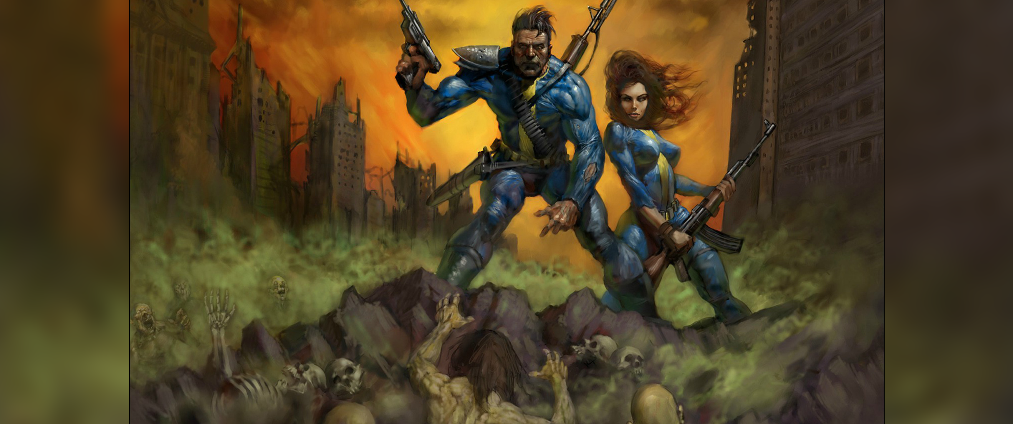 Simon Bisley: Fallout 4 Concept Art [3440x1440]