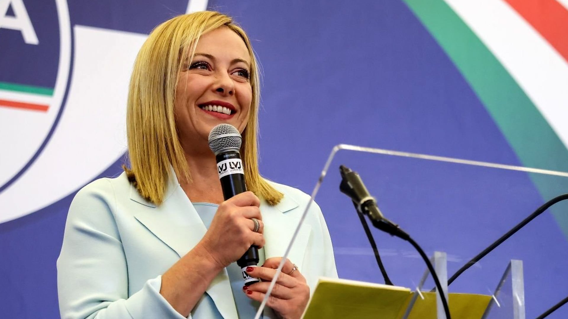 Giorgia Meloni Vows To Unite Italy As Right Wing Coalition On Track To Win