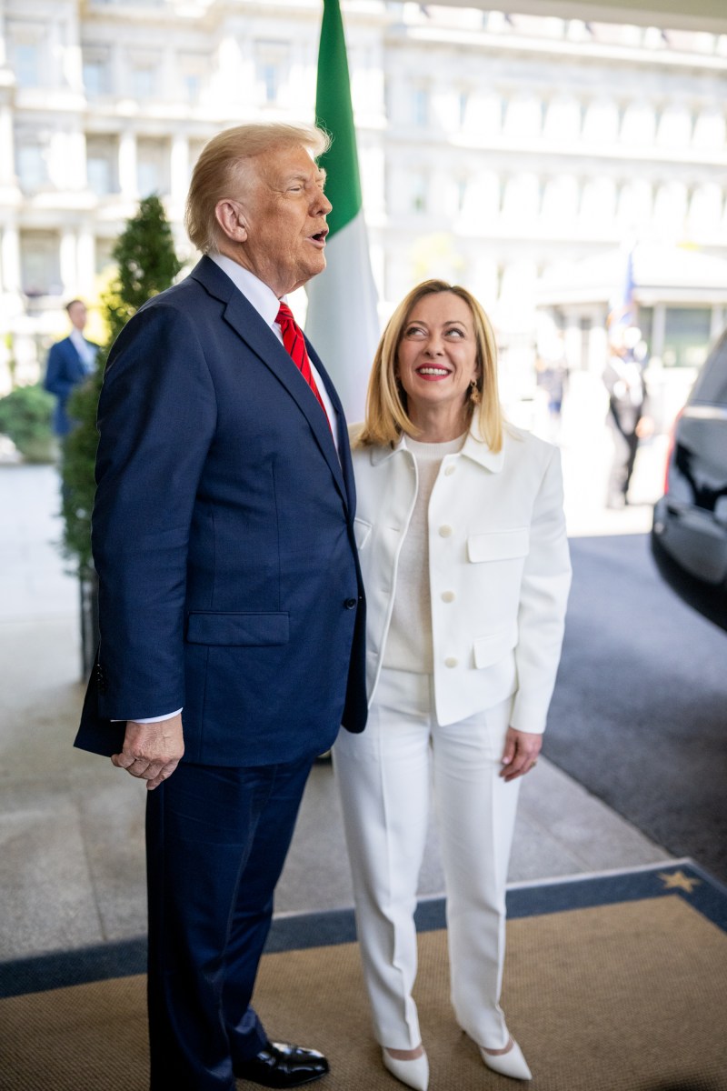 President Trump holds a bilateral meeting with Prime Minister Giorgia Meloni of Italy