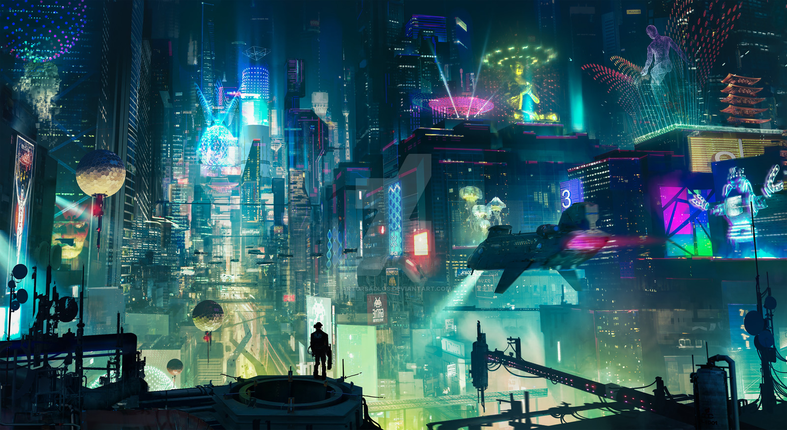 My favorite cyberpunk wallpaper: Cyberpunk City