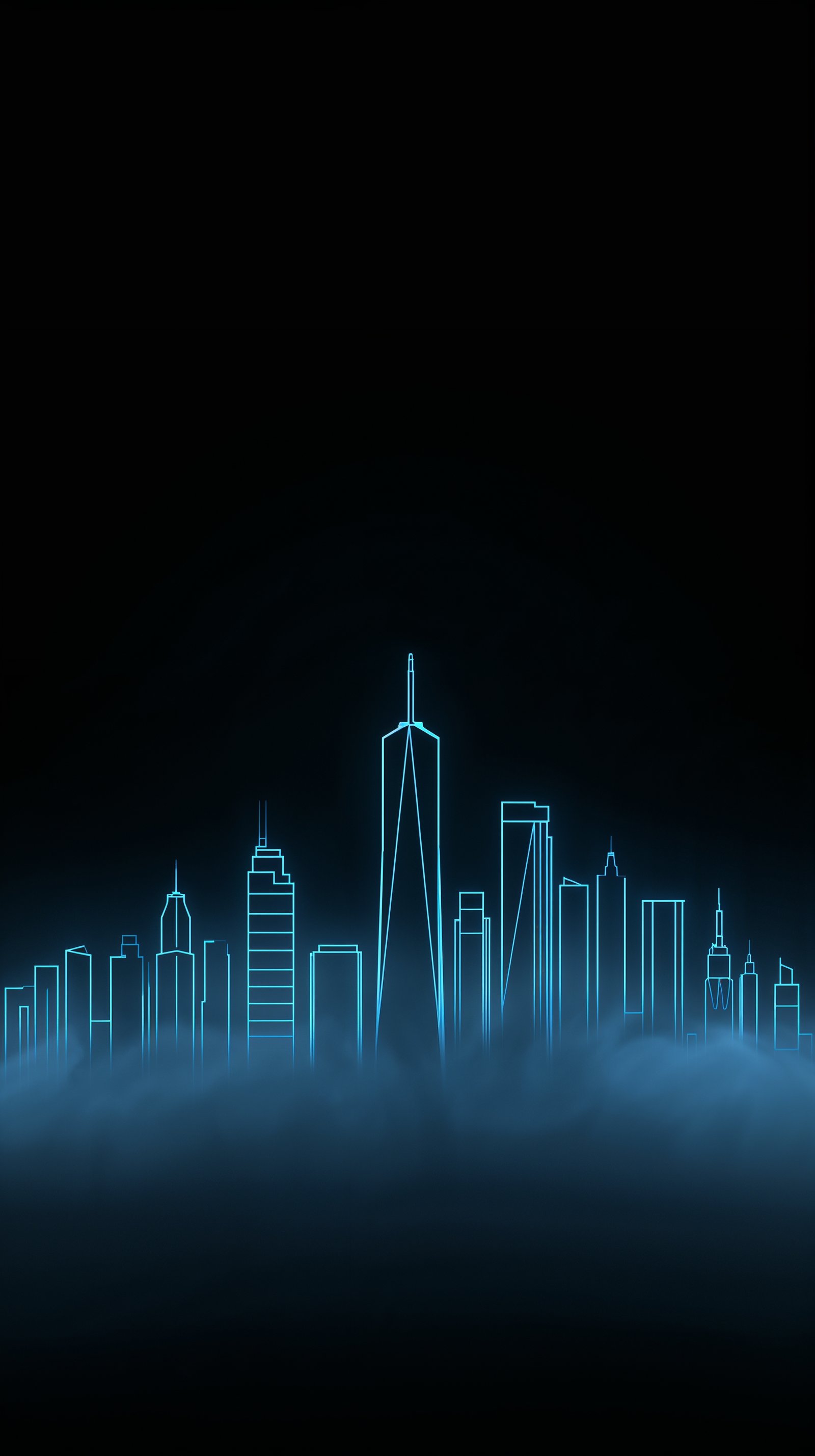 Free Black Cyberpunk Wallpaper (Futuristic Neon)