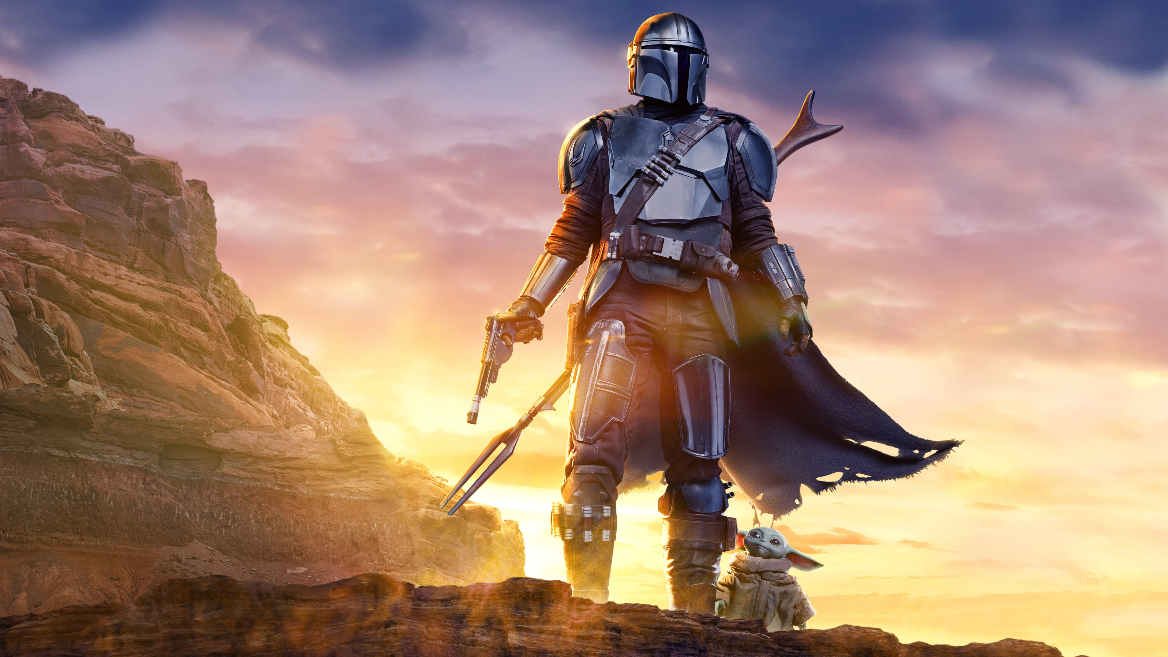 Baby Yoda Grogu The Mandalorian 4K HD Star Wars Wallpaper